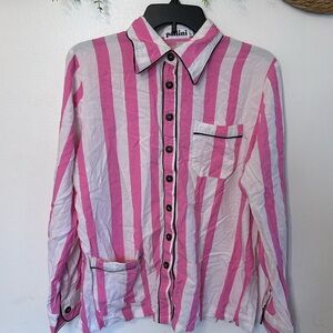 Patiini Pink and White Striped pj set size L